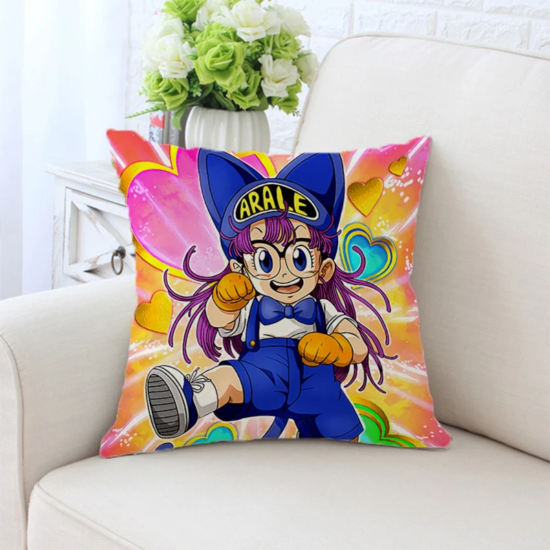

Decorative Pillows Covers ARALES Pillow Cases Cushion Cover Fall Bed Pilow Silk Pillowcase Pillowcases 45x45 Cushions Sofa Anime