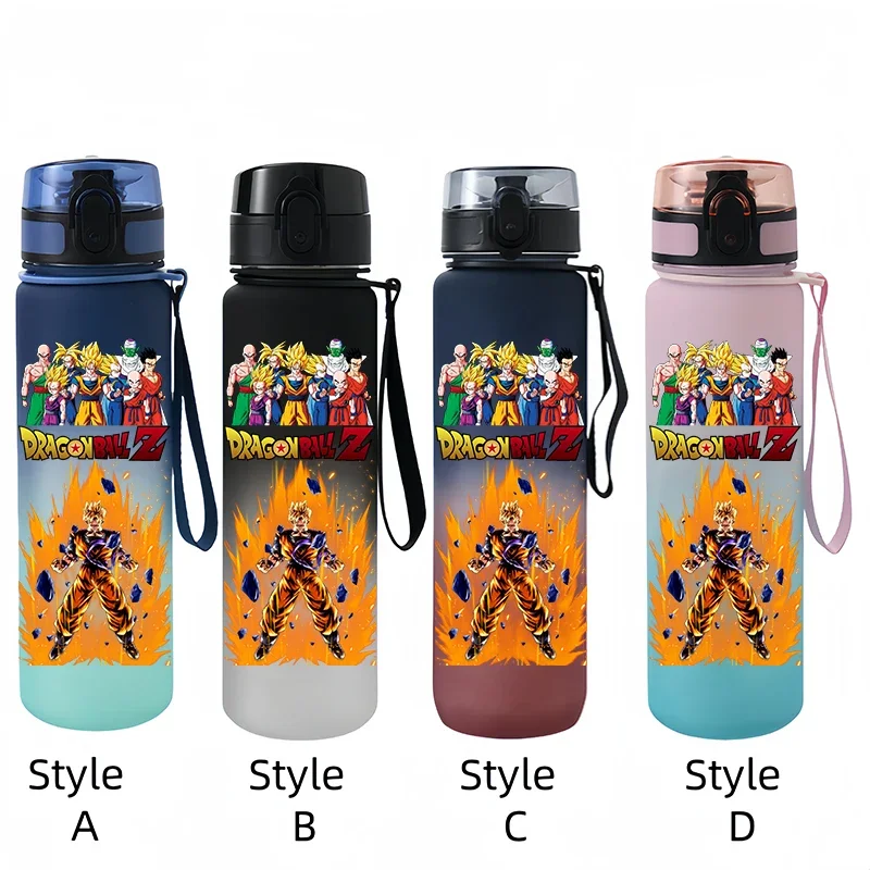 Фото 650ml Dragon Ball Water Bottle Son Goku Super Saiyan Large Capacity Drinking Cup Portable Outdoor Sports Water Cup Holiday Gifts №3