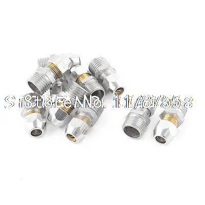 

10 Pieces 1/4" PT Male Thread to 6mm Pipe Air Pneumatic Quick Coupler Connector