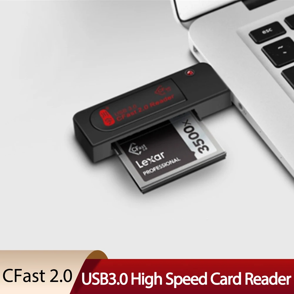 

High-speed USB3.0 Card Reader Special for CFast 2.0 SATA Nikon Canon Digital Canon 1DX/C300/XC10 SLR Camera Memory Card Reader
