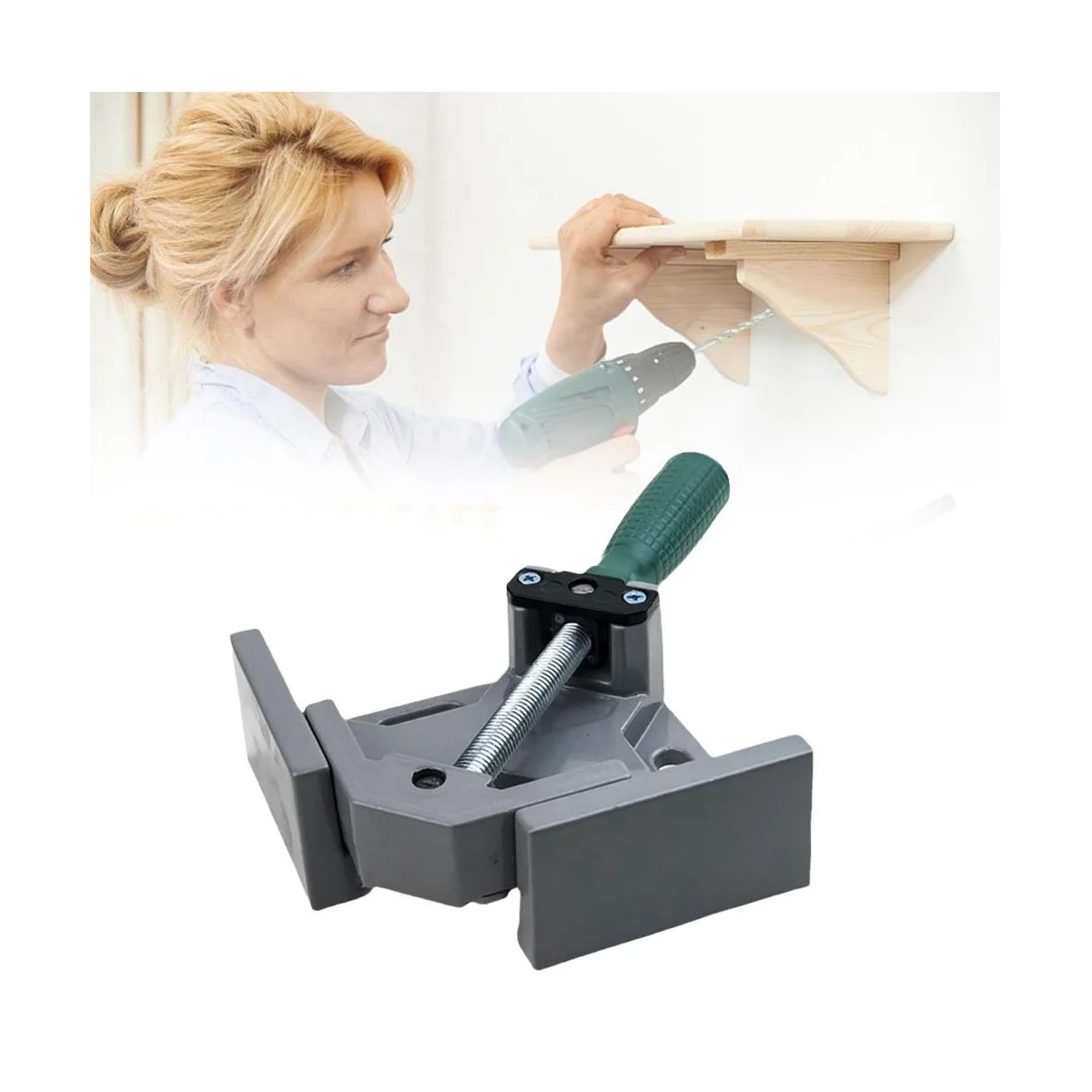 Алюминиевый Однорычажный зажим под прямым углом 90 градусов угловой