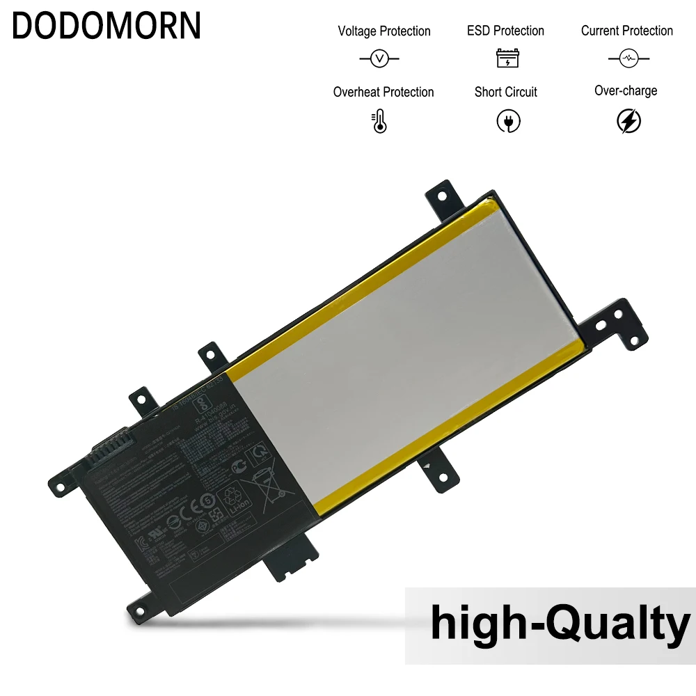 Фото DODOMORN Быстрая доставка Новый аккумулятор C21N1634 7,6 В 38 Втч для ASUS A580U X580U X580B A542U R542U R542UR X542U V587U FL5900L FL8000U №1