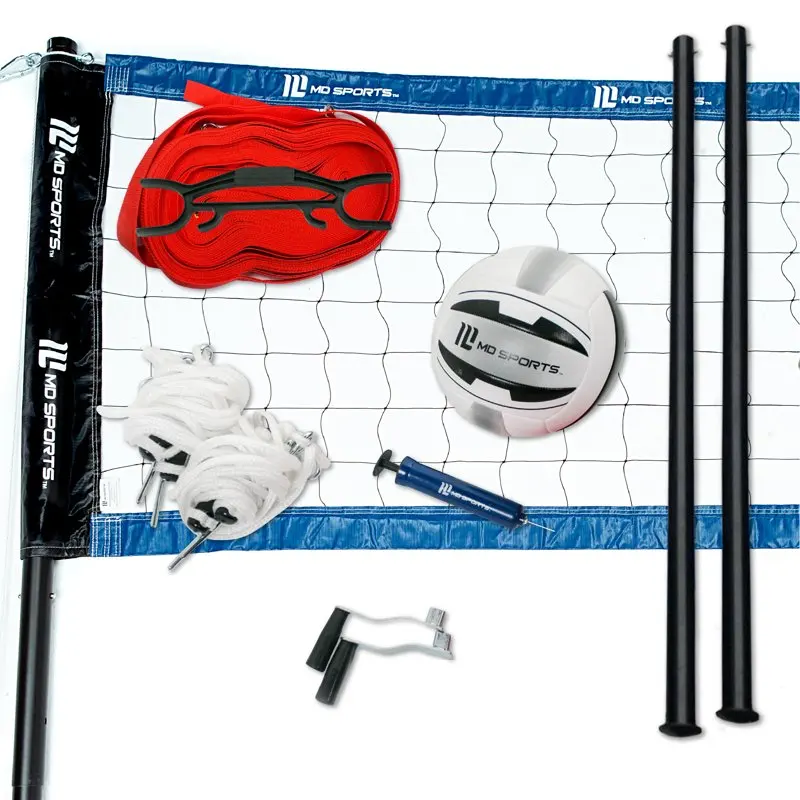 

Regulation Size Professional Aluminum Alloy Poles Volleyball Set