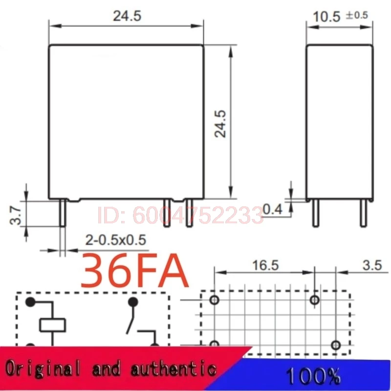 Фото 10 шт. новые реле SDT-SS-1060M SDT-S-105LMR2 SDT-SS-105DM SDT-S-109DMR SDT-S-112DMR SDT-S-124DMR (36FA-10A) с 4 контактами №2