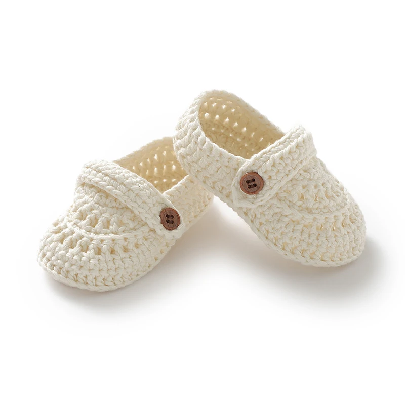 Зимняя теплая обувь для новорожденных девочек От 0 до 12 м вязаная ярких цветов