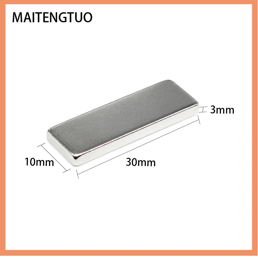 

2/5/10/15/20/30/40PCS 30x10x5 NdFeB Block Super Powerful Strong Magnetic Magnets 30x10x5mm Rare Earth Neodymium Magnet 30*10*5