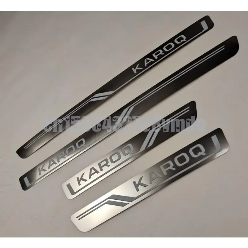 Новая модель Накладка на порог двери для Skoda KAROQ 2017- 2021 защитные аксессуары из