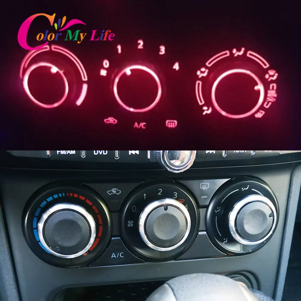 

Ручка кондиционера для автомобиля Color My Life, регулятор переменного тока, кнопка рукоятки управления нагревом, подходит для Nissan Qashqai 2012, аксесс...