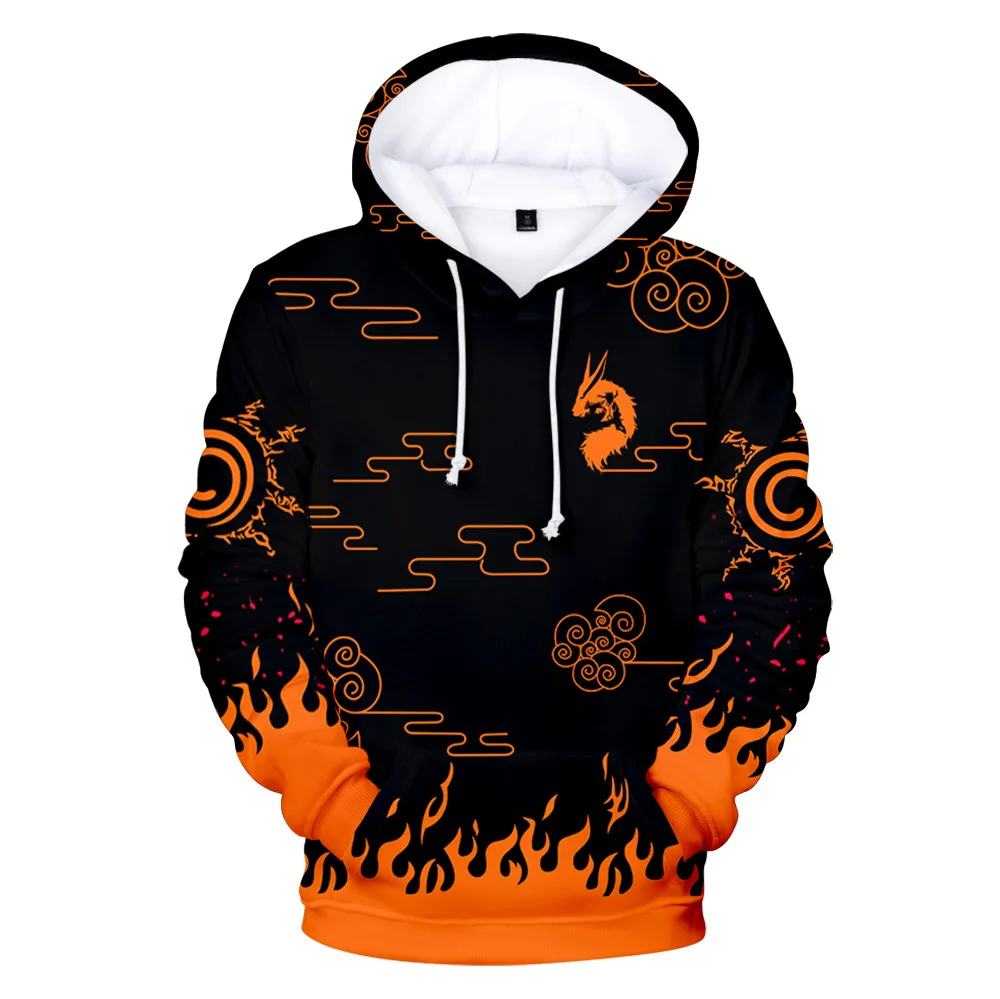 

Japanese Anime Hoodies Long Sleeve Graphic Ninjas Printed Pullovers Casual Streetwear Fleece Kids Clothes Sweatshirts Unisex