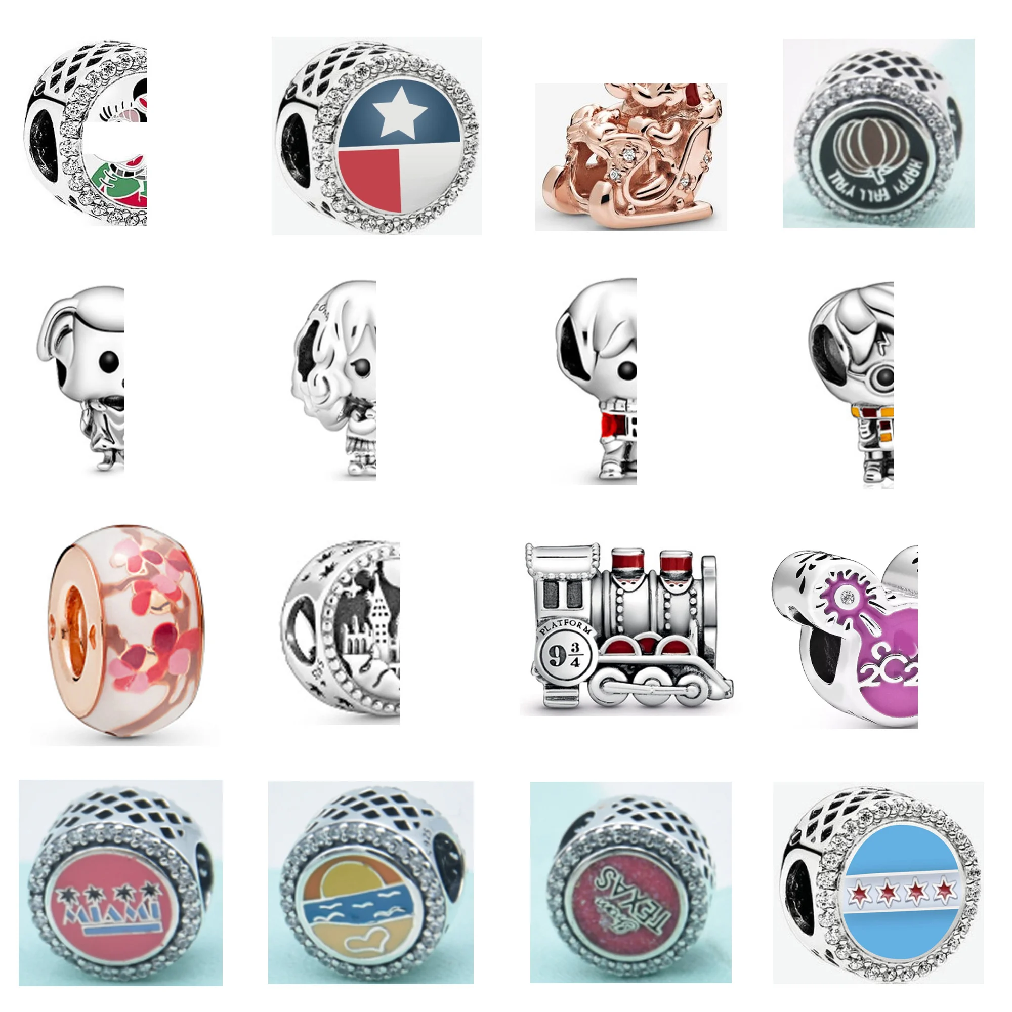 

Бусины для браслета Pan The Same, полые, любовь, розовое золото, Классическая ностальгия, ограниченный выпуск, бусины россыпью, «сделай сам», аксе...