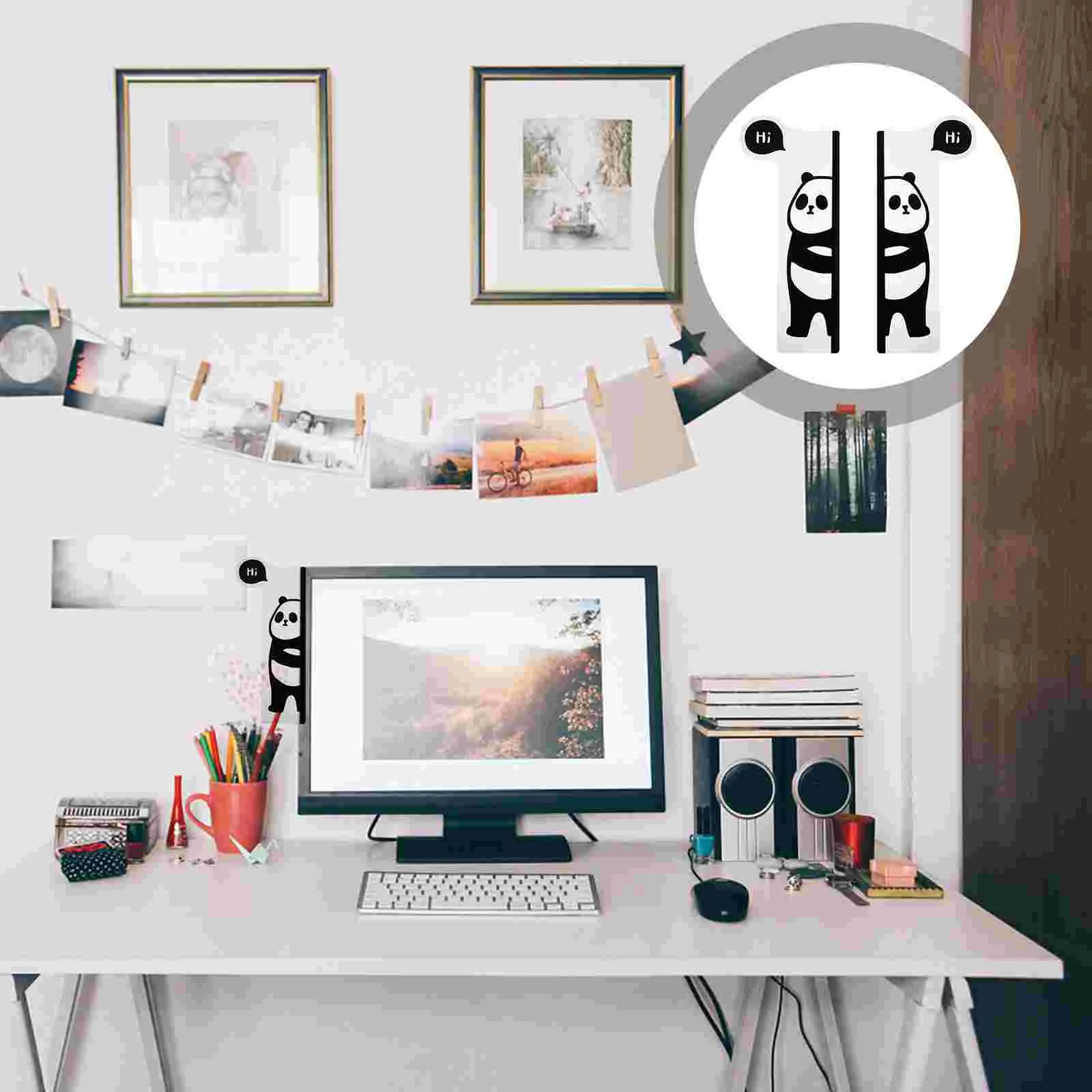 

2Pcs Acrylic Note Board Laptop Computer Monitor Message Memo Note Board