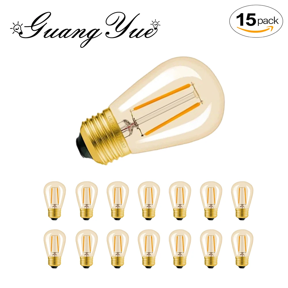 

Пластиковые светодиодные лампочки S14 теплый белый 2Вт