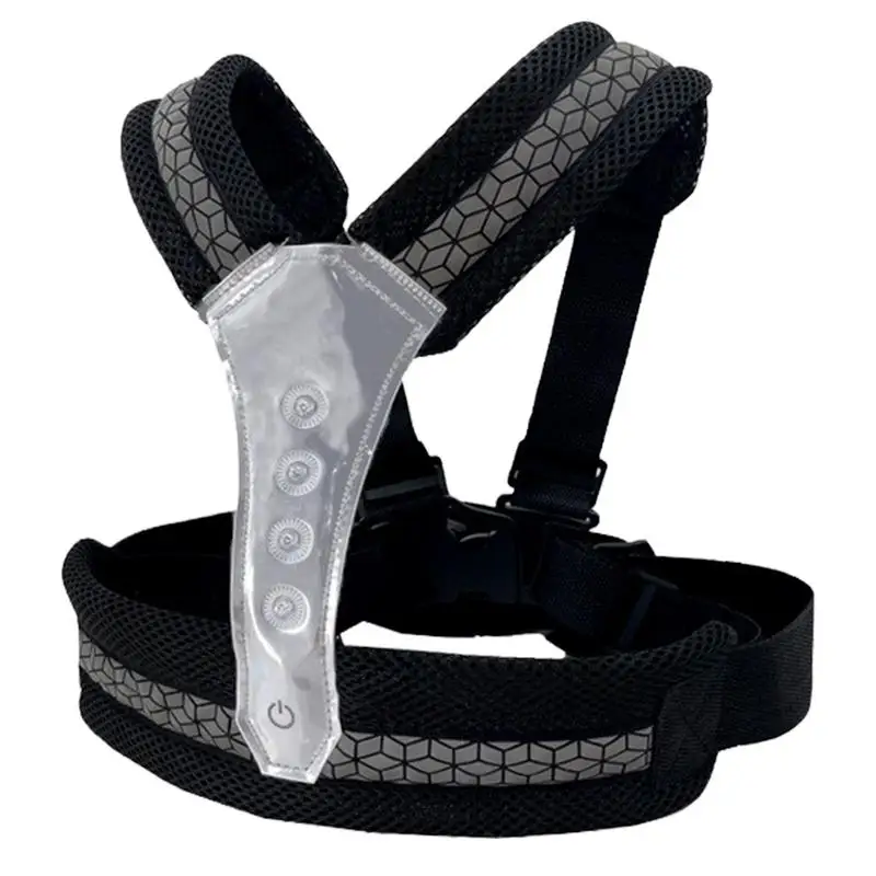 

Motorcycle Harness For Kids Motorcycle Safety Strap Adjustable Breathable Shoulder Strap With Reflective Design And LED Warning