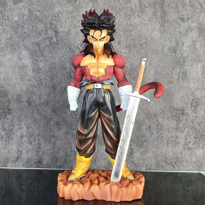 Аниме Dragon Ball Z Trunks Фигурки Future Ssj4 Фигурка 28 см ПВХ GK Статуя Коллекция Модель
