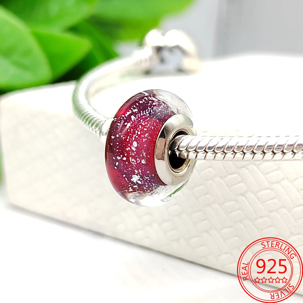 Рождественский подарок из настоящего серебра 100% пробы носки с красным яблоком и