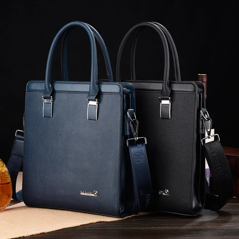 New Design Man Computer Handbag Business Affairs Briefcase genuine leather laptop messenger office bags for men free shipping