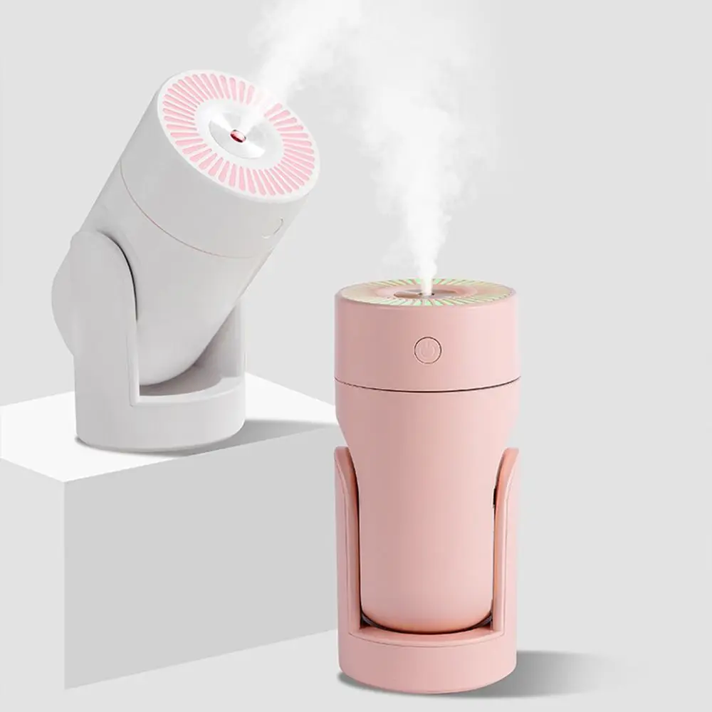 

USB Desktop Automatic head shaking Spray Oil Diffuser Air Humidifier LED Night Light Mist Maker Purifier