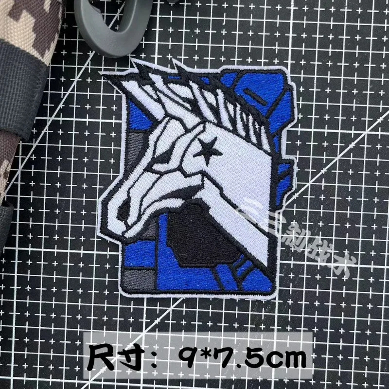 Нашивка на липучке с вышивкой логотипом аниме Kamen Rider