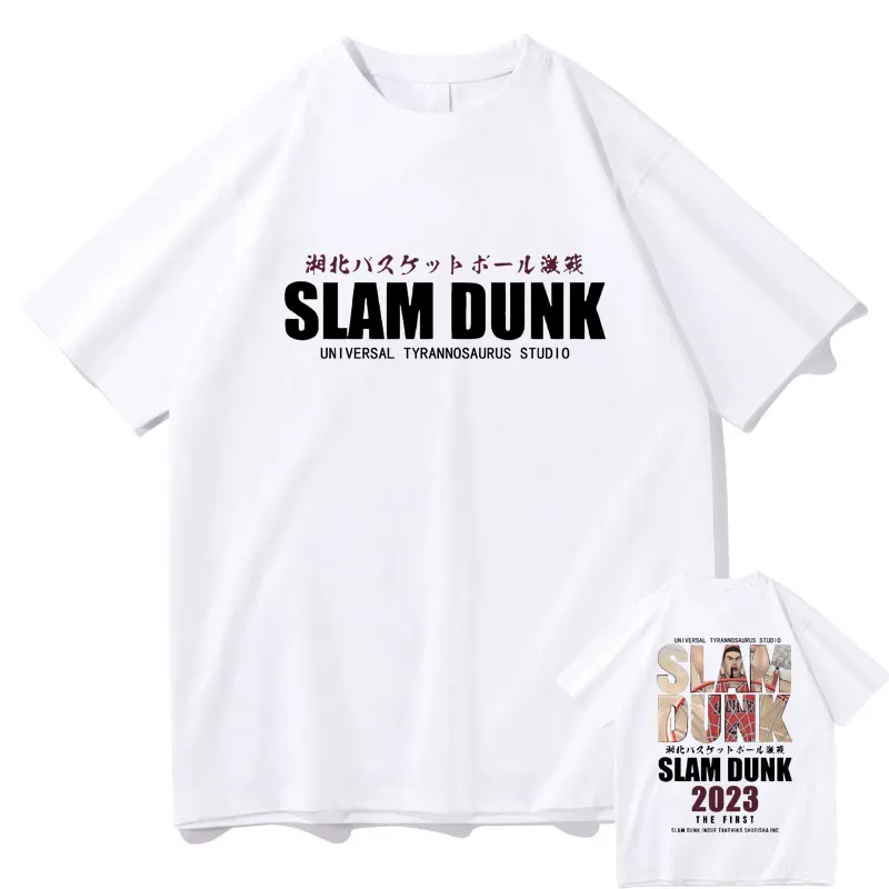 

Hot Sale Anime The First Slam Dunk Tshirt Manga Men Women Loose Short Sleeve T Shirts Sakuragi Hanamichi Akagi Takenori T-shirt