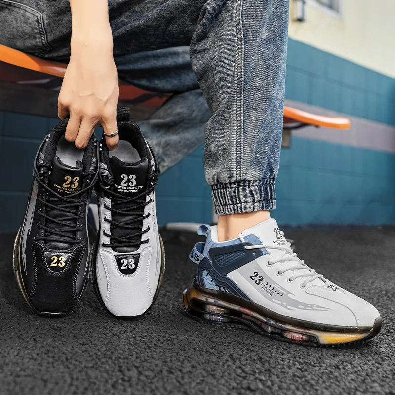 Chunky Running Shoes Men Breathable Air Cushion Jogging Sports Shoes Brand Design Sneakers Indoor Gym Shoes Zaparillas Hombre