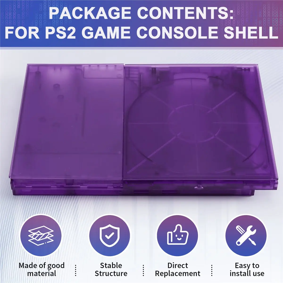 Фото Новый сменный корпус для консоли PS2 Slim, комплект для ремонта игровой системы 2 Slim, запасные части для модуля. №4