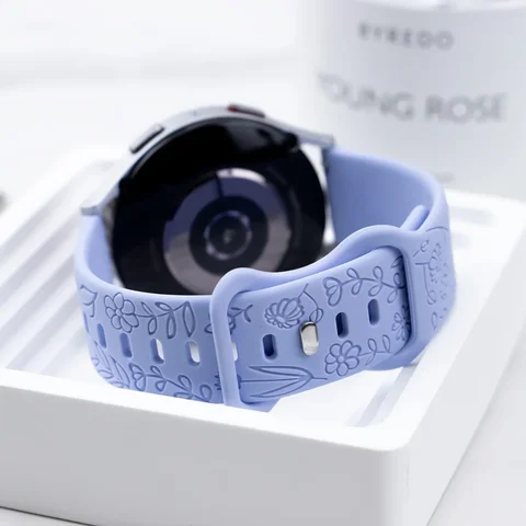 Дизайнерский ремешок с принтами для Samsung Galaxy Fit 3, силиконовый браслет с гравировкой для Samsung Galaxy Fit3, браслет с цветочным принтом