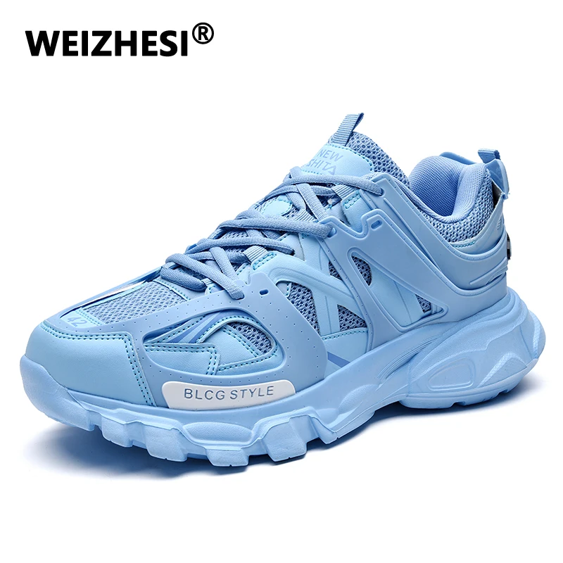 

WEIZHESI Clunky Sneaker Fashion Thick Bottom Men's Casual Sports Shoes Summer Running Tennis Loafers Free Shipping Luxury Brand