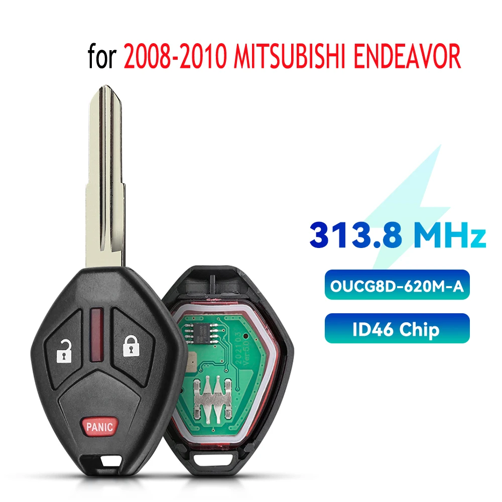 

Брелок KEYYOU для Mitsubishi Galant Eclipse Lancer Outlander 2007-2011 3/4 кнопочный брелок ID46 чип Автомобильный Дистанционный ключ 313,8 МГц