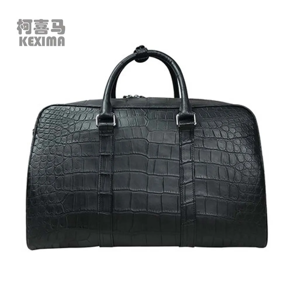 KEXIMA yongliang crocodile male Travel bag  leisure large capacity bag  fashion true crocodile leather women handbag business