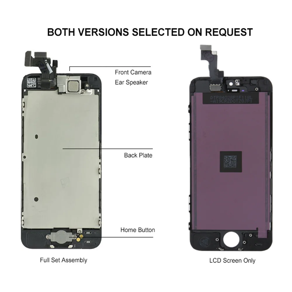 

Grade AAA Display For iPhone 5 5S 5C SE LCD Touch Screen Assembly Digitizer Replacement Full Set Clone Module Camera+Home Button