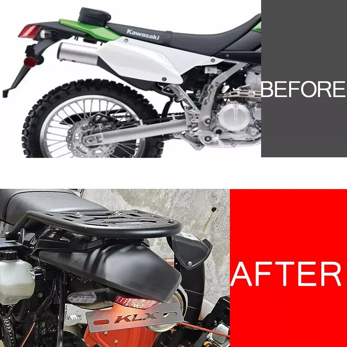 Фото Fender Eliminator Tail Tidy Led Tail указатель поворота для KAWASAKI KLX 250S 09-2017 KLX 250SF 09-2014 KLX 250 2018-2020 №2