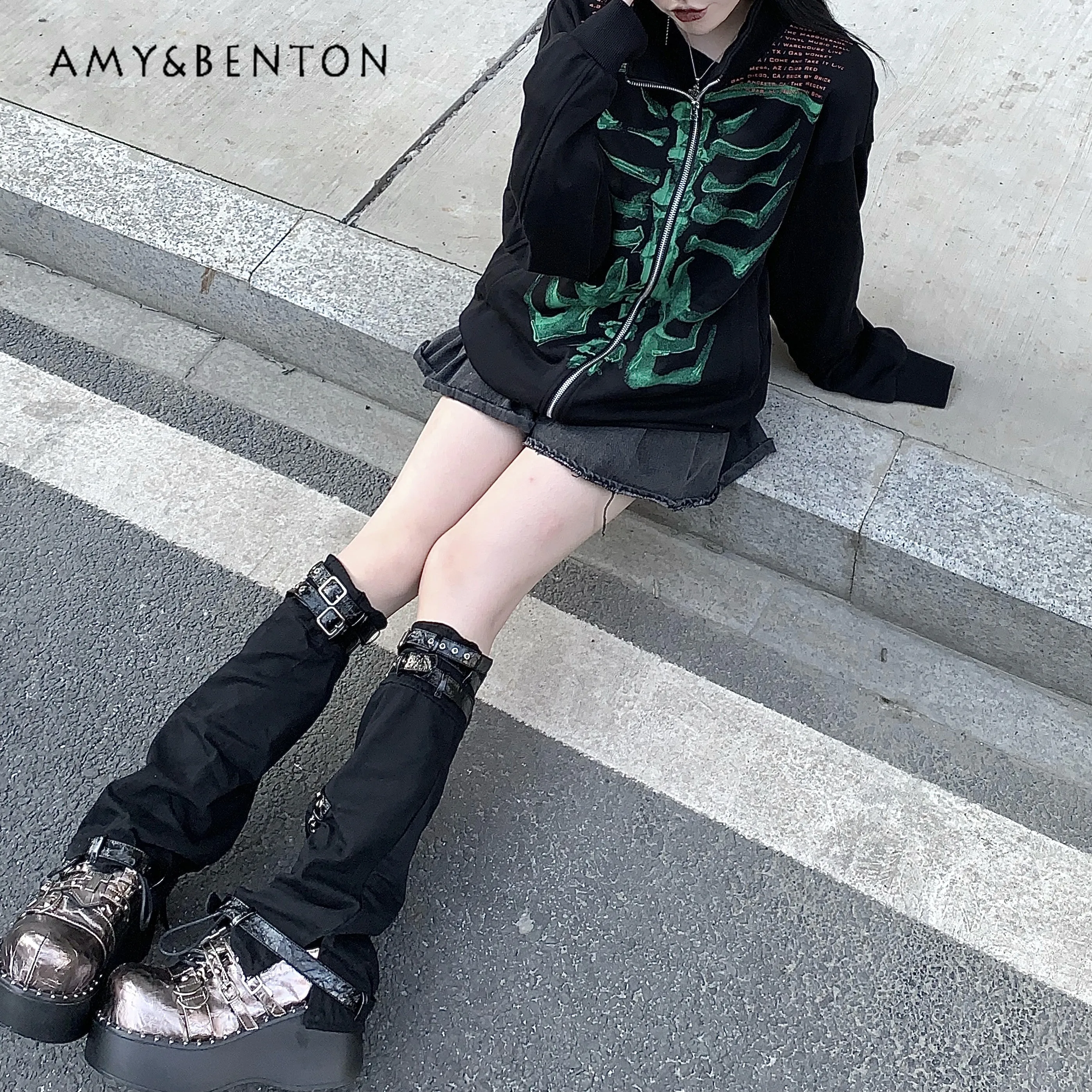 Оригинальные гетры Subculture в стиле панк-готика японские двумерные для девочек JK