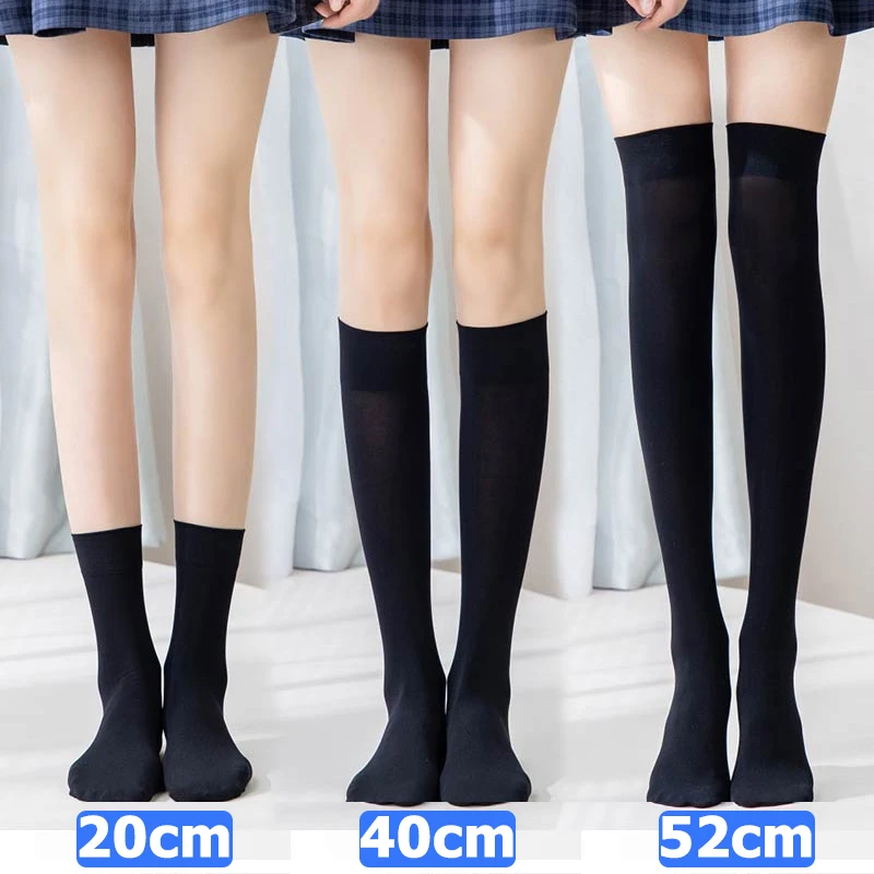 

3Pairs Lolita Sexy Women Stockings Velvet Black White Long Socks Over Knee Thigh High Socks Women Compression Socks Cosplay