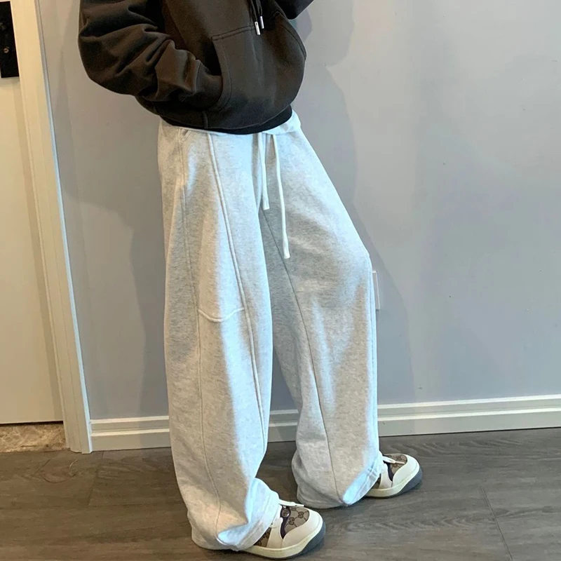 Зимние хлопковые толстые спортивные штаны для женщин с высокой талией корейские