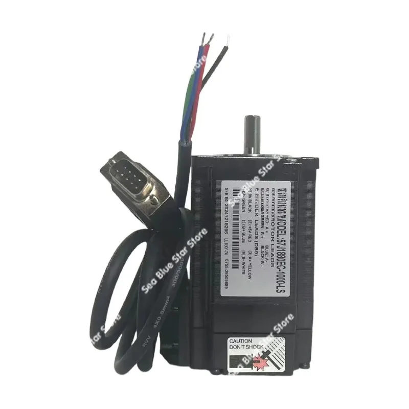 Фото Шаговый двигатель 57J1880EC-1000-LS 57, двухфазный, с замкнутым контуром, 24В, постоянного тока №5