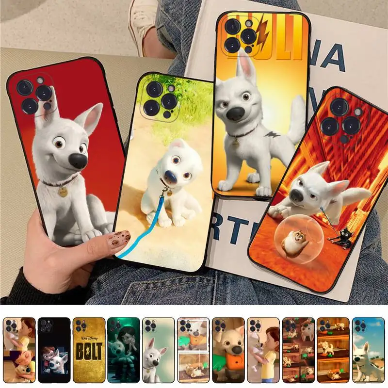 

Disney Bolt Dog Phone Case Silicone Soft for iphone 14 13 12 11 Pro Mini XS MAX 8 7 6 Plus X XS XR Cover