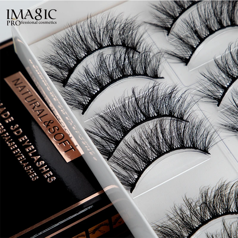 

10 Pairs 3D Real Mink False Eyelashes HandMade Natural Thickening Long Eyelashes Extension Wispy Full Strip Lashes Makeup Beauty