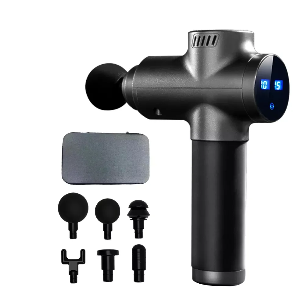 

NEW2023 Pi Roller High Frequency Powerful Massage Gun 10kg Pressure Bearing LCD Touch Screen Muscle Soreness Relief Massager Gym