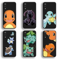 charmander bulbasaur mewtwo squirtle phone case for huawei honor 30 20 10 9 8 8x 8c v30 lite view 7a pro