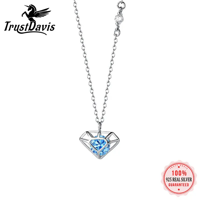 

Женское ожерелье из серебра 925 пробы, с фианитом