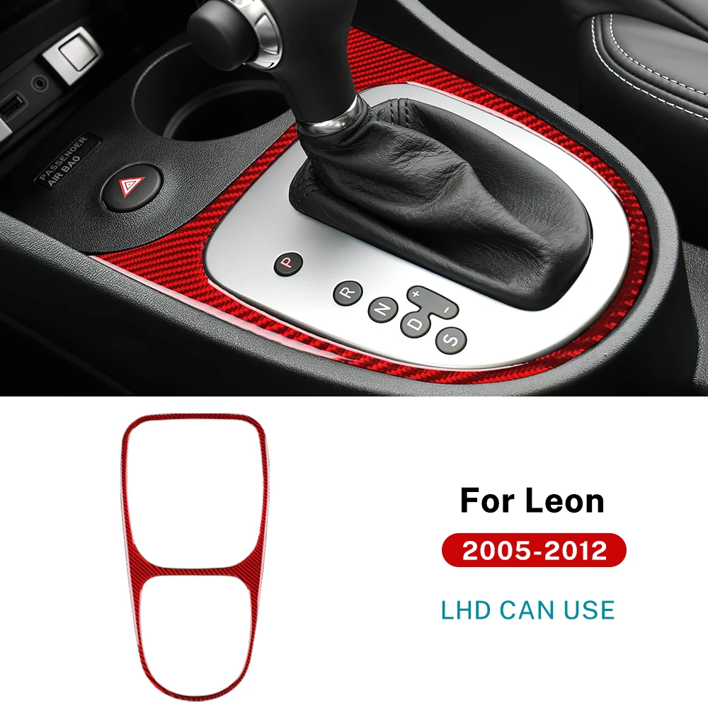 

Настоящая мягкая наклейка из углеродного волокна для Seat Leon 2005 2006 2007 2008 2009 2010 2011 2012 LHD RHD, автомобильная накладка на переключение передач, аксессуары