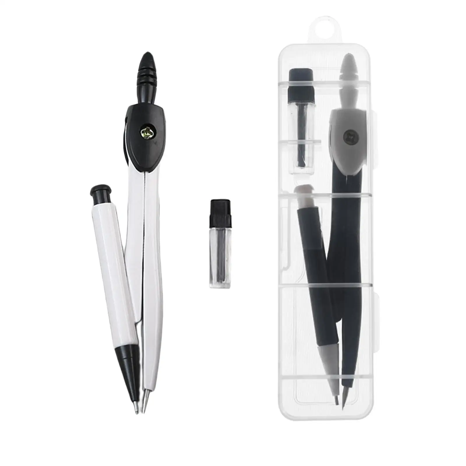Professional Metal Compasses with Storage Case Mechanical Pencil Refill for School Office Stationery Supplies |