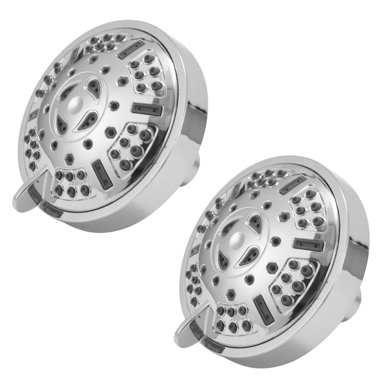 

2X High Pressure Fixed Shower Head Upgraded 9 Functions Adjustable Bathroom Showerhead Multi-Functional Wall Showerhead