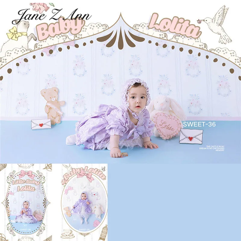 100 Days Baby New Theme Lolita Princess Dress infant girls 3-4 month Photo Clothes studio shooting costume