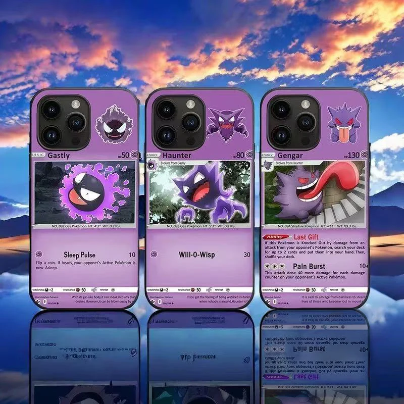 Фото Чехол для телефона Pokeman Gengar Anime 3D для IPhone, SAMSUNG, Xiaomi/Redmi, и т. д. Креативный чехол для телефона в подарок №1
