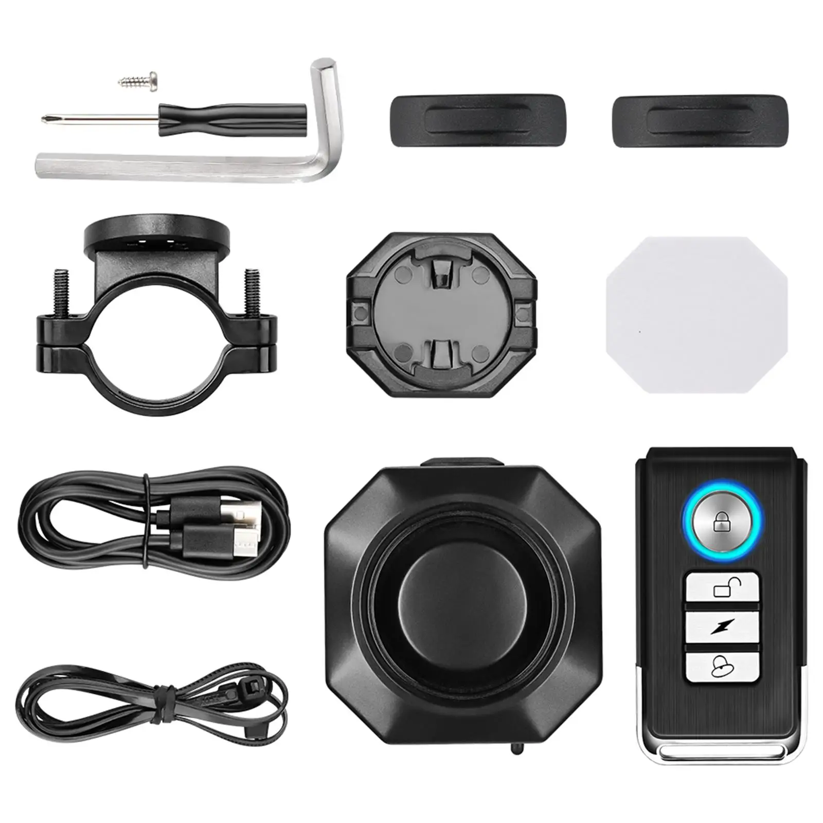 

Сигнализация USB 113dB кража Вибрация Водонепроницаемый скутер для транспортного средства