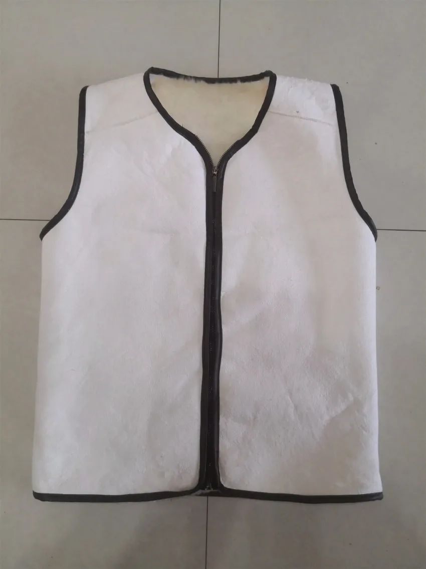 

2023 Men's New Winter Fur Integrated Wool Vest Thickened Warm Leather Vest