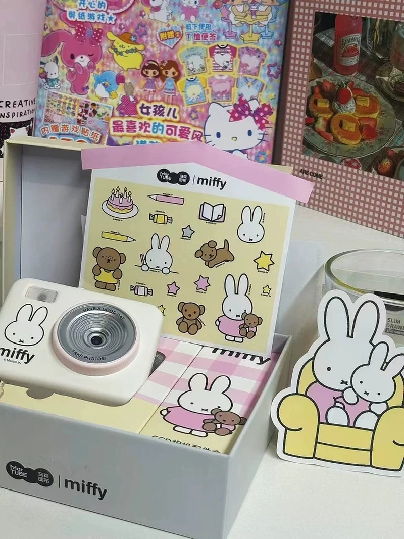 Фото В наличии: Оригинальная складная CCD-камера серии Miffy, лимитированная серия к 70-летию, милый мультяшный декоративный элемент, подарок. №5