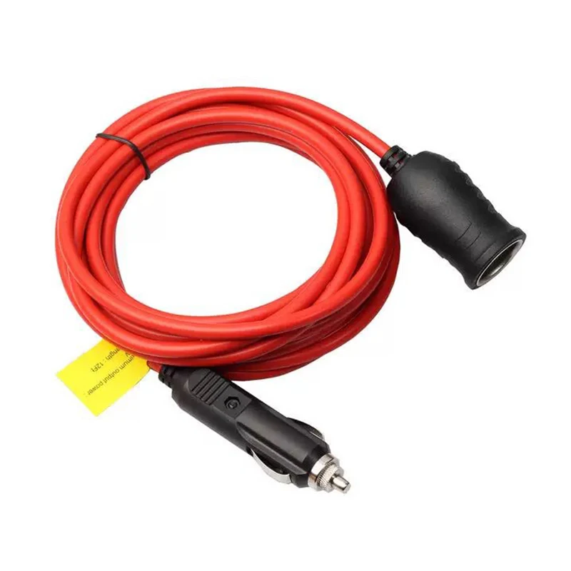 

Car Cigarette Lighter Cigarette Lighter Plug Male-To-Female Extension Line Cord Cable Plug to Socket 3.6m/12ft Red 12V/24V