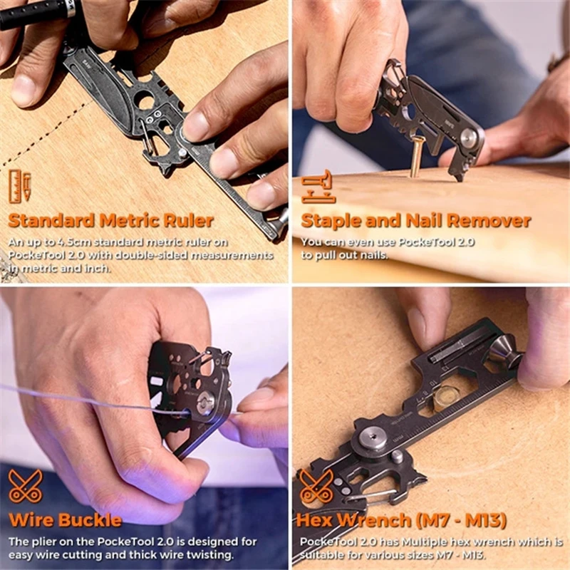 

Combination Tool 30 in 1 Outdoor Folding Tool Survival Tool Compact for Everyday Carry